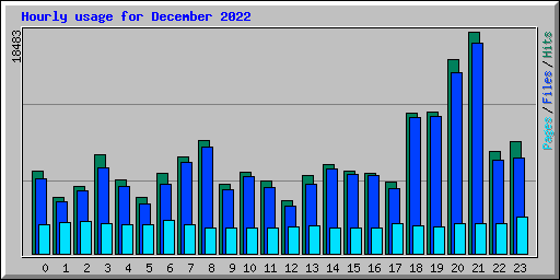Hourly usage for December 2022